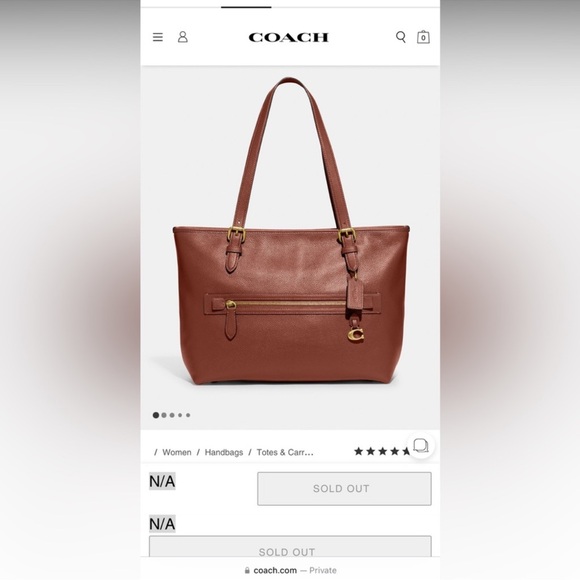 Coach Large Taylor Tote- like new - Picture 9 of 14